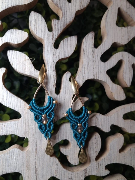 Boucles d’oreilles Anneau chandelier ~ par loonita